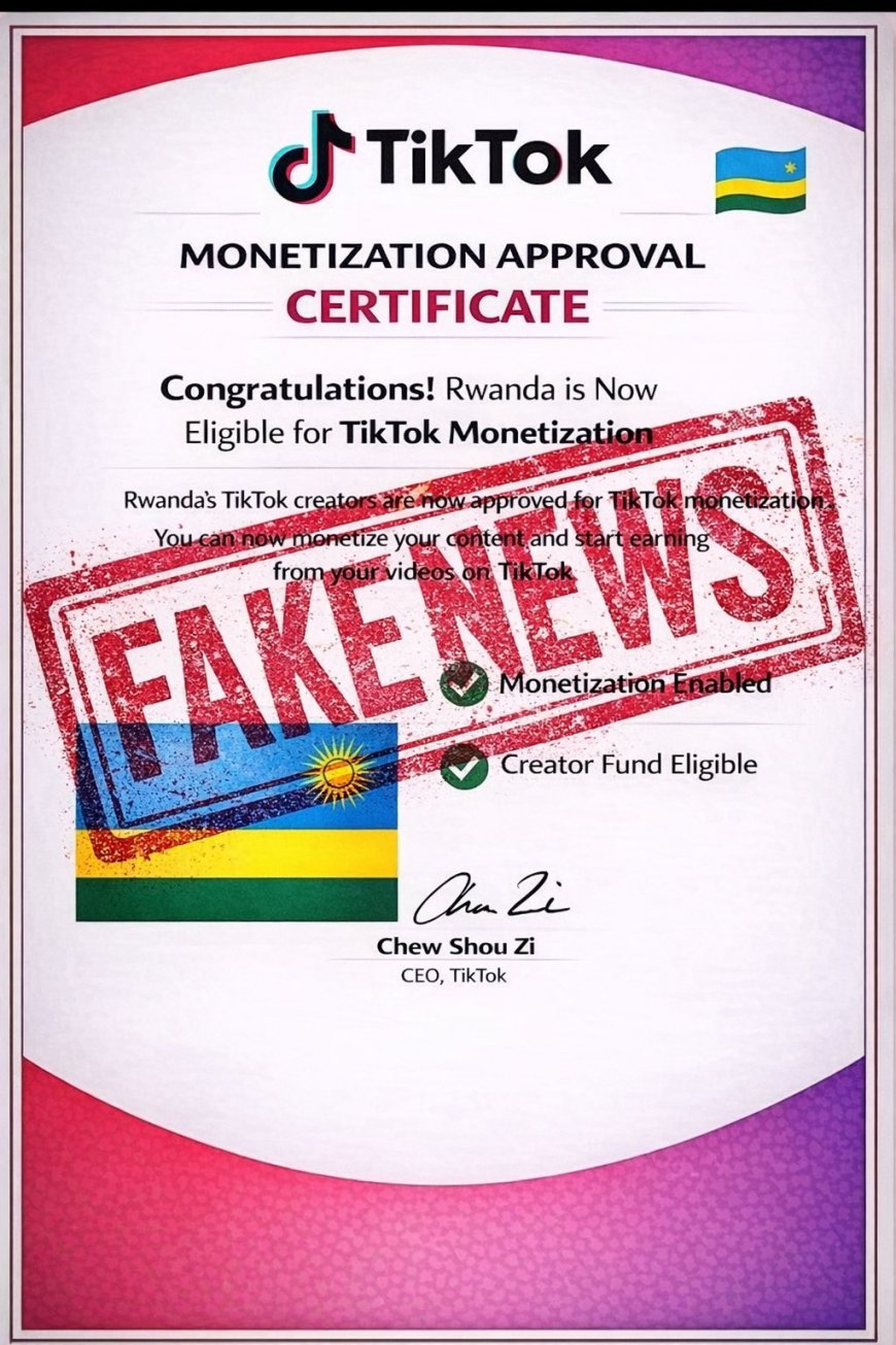Rwanda Clarifies Status of Social Media Monetization After Viral Screenshot