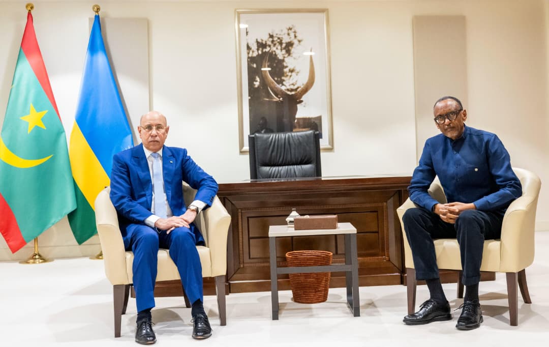 President Ghazouani Arrives in Rwanda for Africa CEO Forum